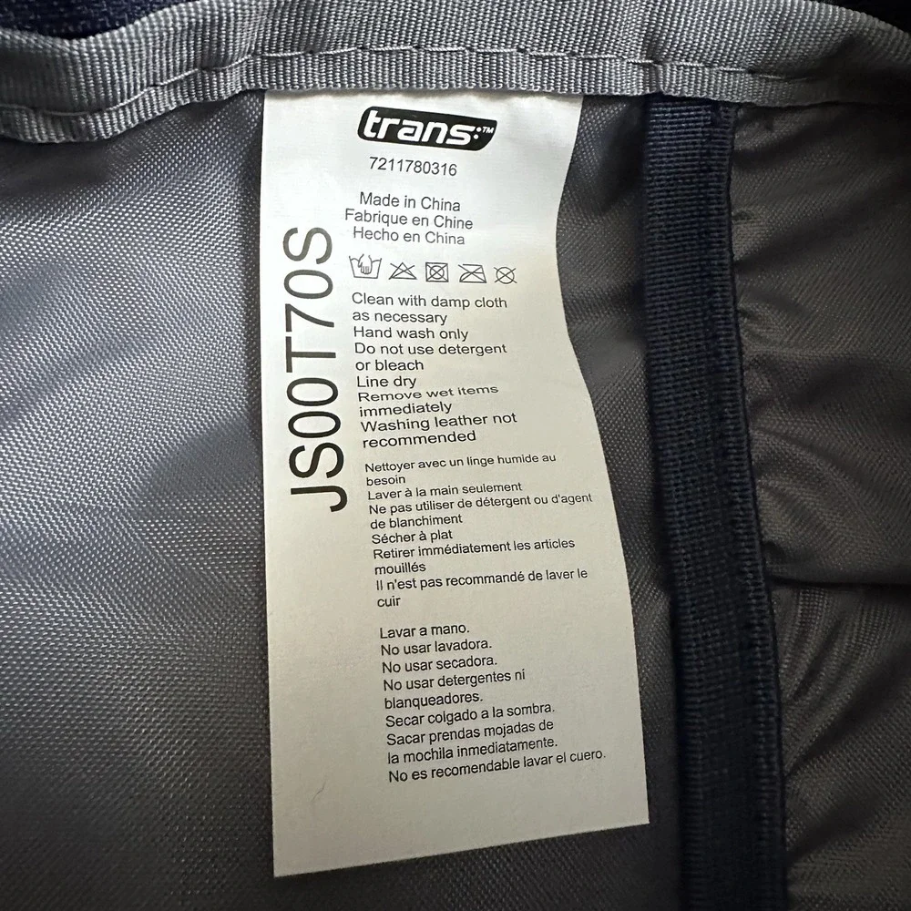 Trans By Jansport Multipalm Sun Backpack With Laptop Sleeve Blue New